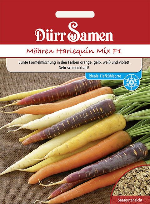 Dürr Samen Möhren  Harlequin Mix F1