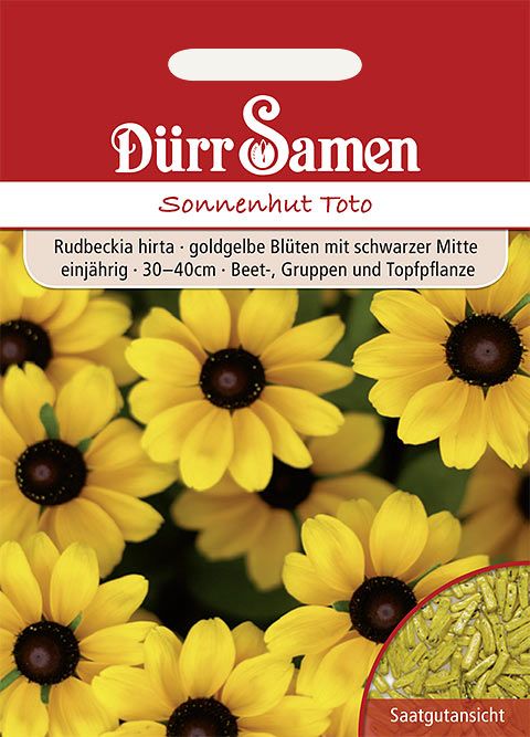 Dürr Samen Sonnenhut  Toto, goldgelbe Blüten, einjährig, 30–40cm