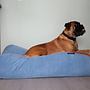 Hondenbed lichtblauw ribcord extra small