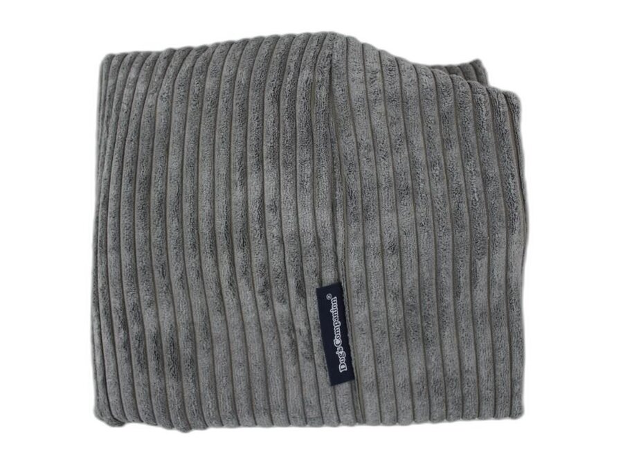 Grijs ribcord hondenkussen | Luxe, premium kwaliteit, wasbaar, duurzaam & orthopedisch comfortabel hondenbed/hondenmand