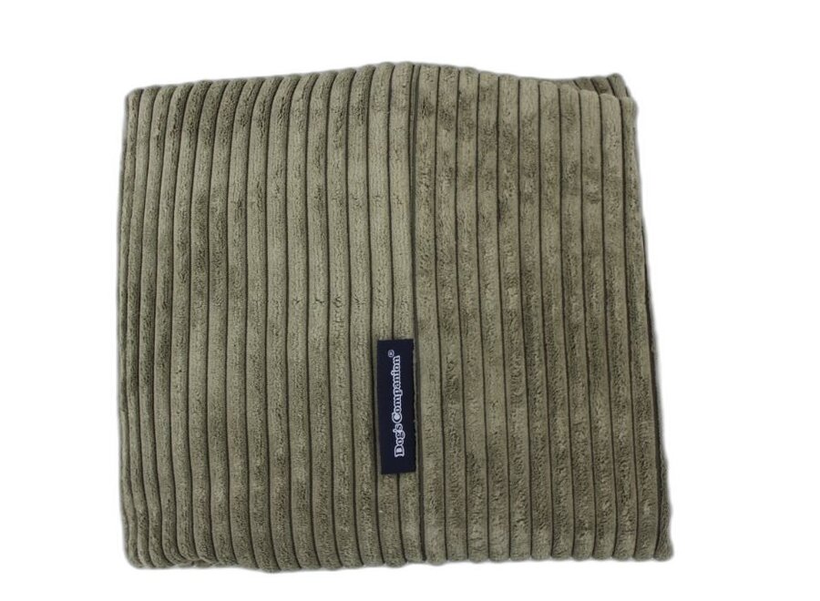 Olijfgroen ribcord hondenkussen | Luxe, premium kwaliteit, wasbaar, duurzaam & orthopedisch comfortabel hondenbed/hondenmand