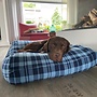 Hondenbed fleece cosy blue