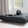 Hondenbed bench kussen zwart 100 x 67 x 12 cm