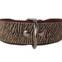 Leren halsband Tijger