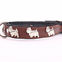 Leren halsband Westie