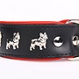 Leren halsband Franse Bulldog