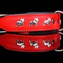 Leren halsband Franse Bulldog