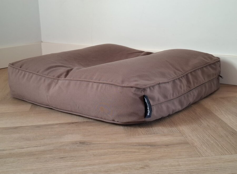 Hondenbed bench kussen taupe 68 x 62 x 10 cm