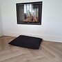 Hondenbed bench kussen zwart 69 x 53 cm