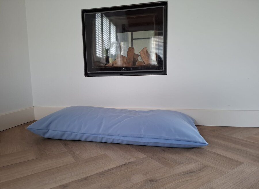 Hondenbed bench kussen blauw 110 x 52 cm