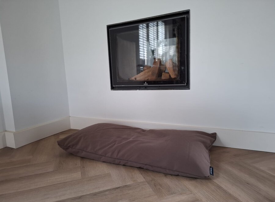 Hondenbed bench kussen taupe 100 x 67 x 12 cm