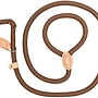 Nylon Retrieverlijn voor Honden | Rond Gevlochten Hondenlijn met Verstelbare Leren Stop | 1,5 of 1,8 meter | 14 of 16 mm | 7 Kleuren