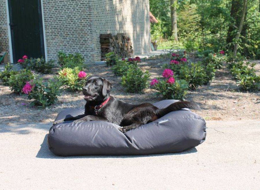 Hundebett Schwarz Beschichtet large