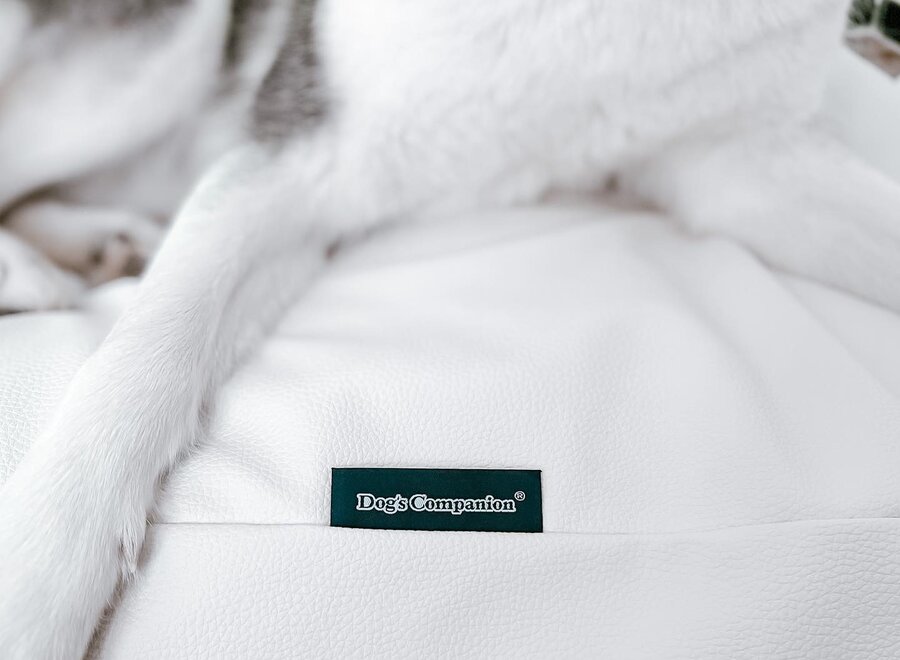 Hundebett Ivory Leather Look Extra Small