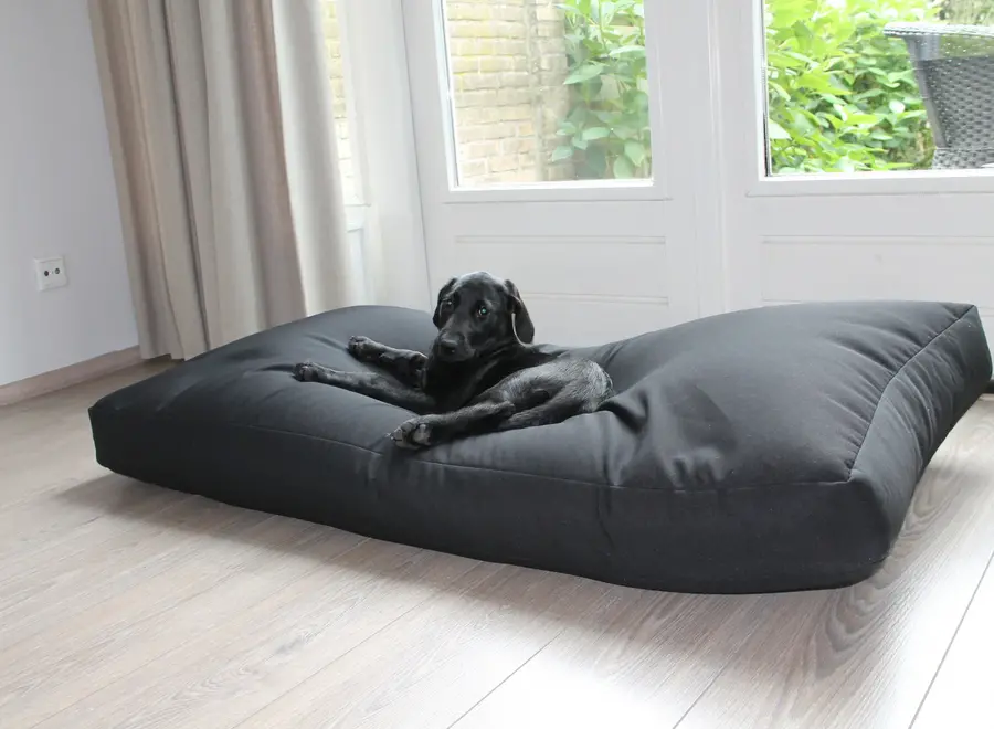 Hundebett noir 132 x 66 x 12 cm