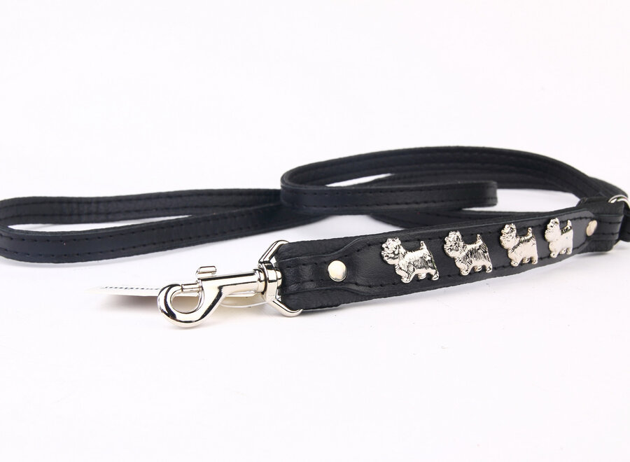 Hundeleine Leder West Highland Terrier