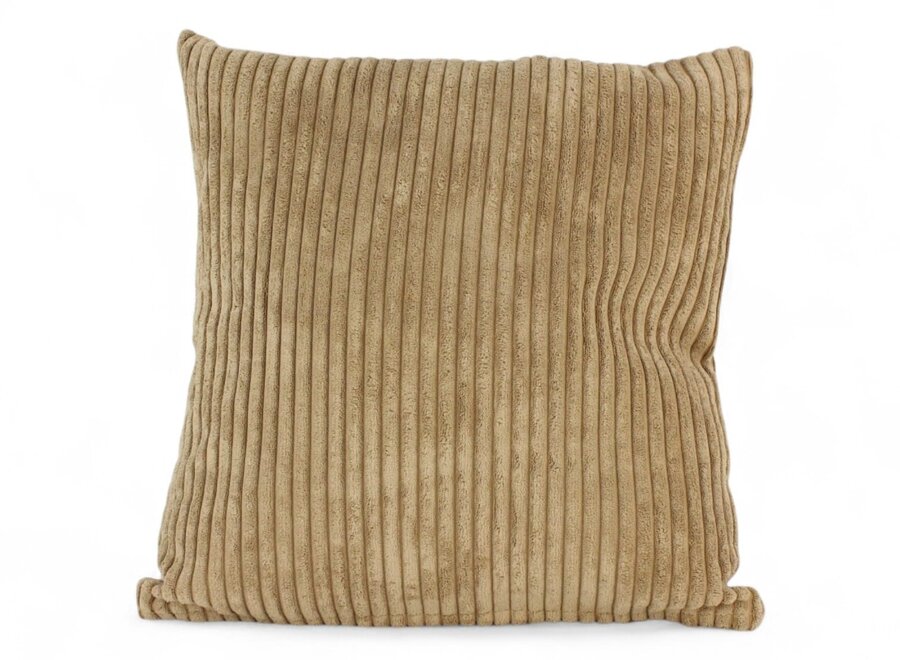 Camel Breitcord Zierkissen 45x45 cm | Hochwertiges Cord Sofakissen für modernes Wohnen | Hundebett.de