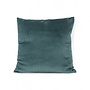 Dunkelgrünes Breitcord Zierkissen 45x45 cm | Double Green Design Sofakissen mit Reißverschluss & recycelter Füllung | Hundebett.de