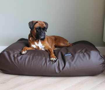 Dog's Companion® Hundebett Schokolade Braun Leather Look