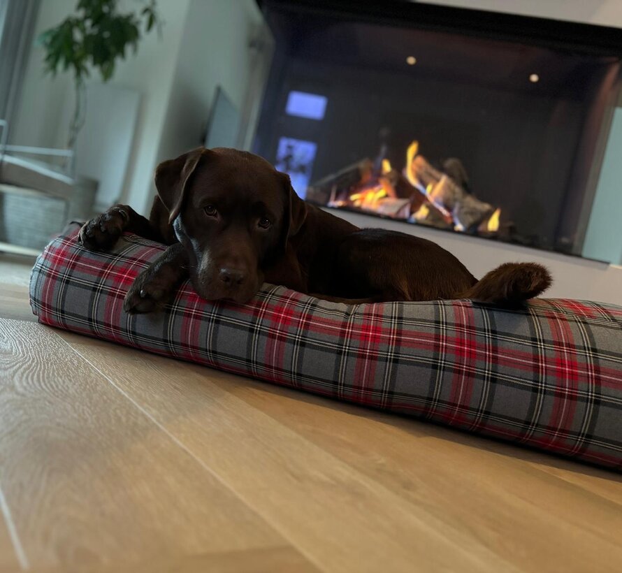 Hundebett Scottish Grau