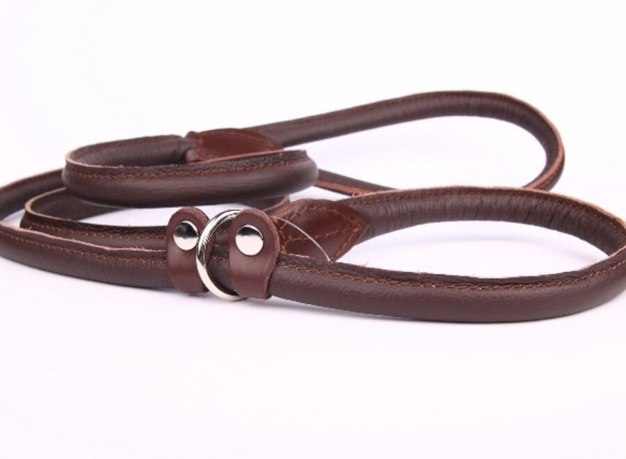 Leder-Retrieverleine 120 oder 180 cm (mit Doppelstopper)