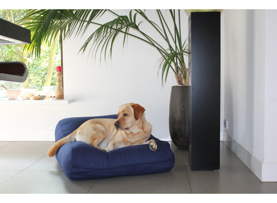 Lit pour chien bleu foncé