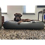 Lit pour chien gris souris leather look superlarge