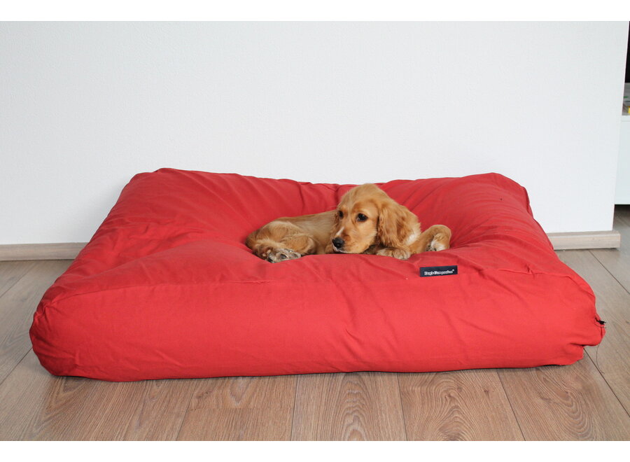 Lit pour chien rouge brique medium