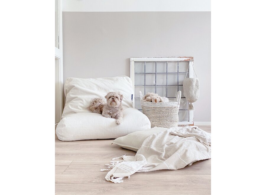 Lit pour chien white sand superlarge