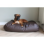 Lit pour chien chocolat leather look superlarge