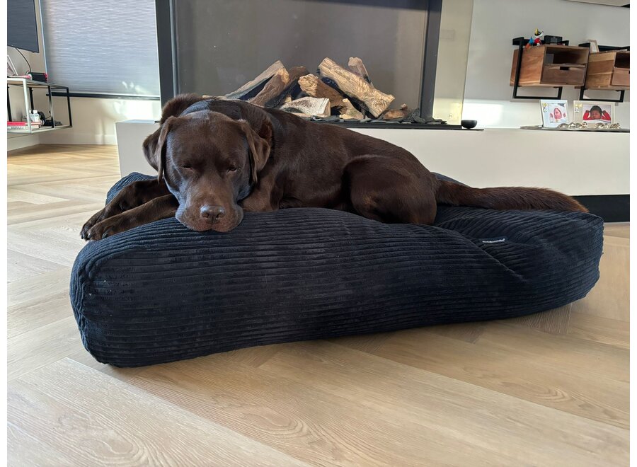 Lit pour chien black giant velours côtelé medium