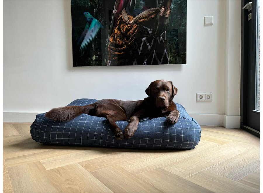 Lit pour chien Manhattan mid bleu large