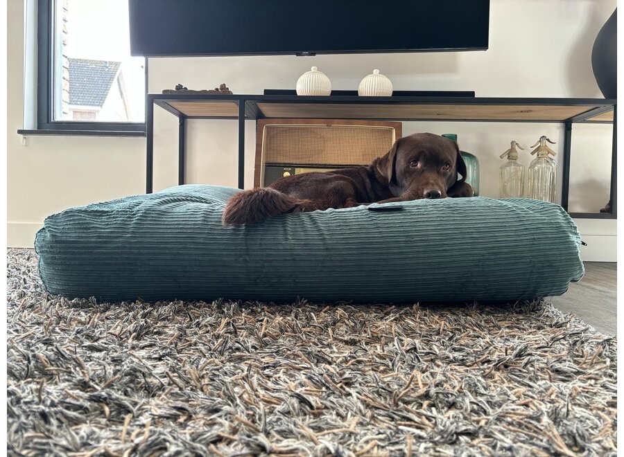 Housse supplémentaire vieux vert double velours côtelé large