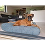 Lit pour chien vieux vert double velours côtelé superlarge