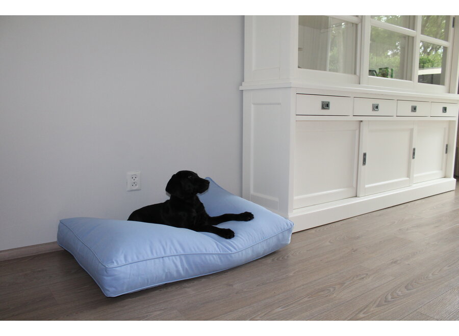 Lit pour chien bleu clair 100 x 67 x 12 cm