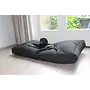 Lit pour chien noir 132 x 66 x 12 cm