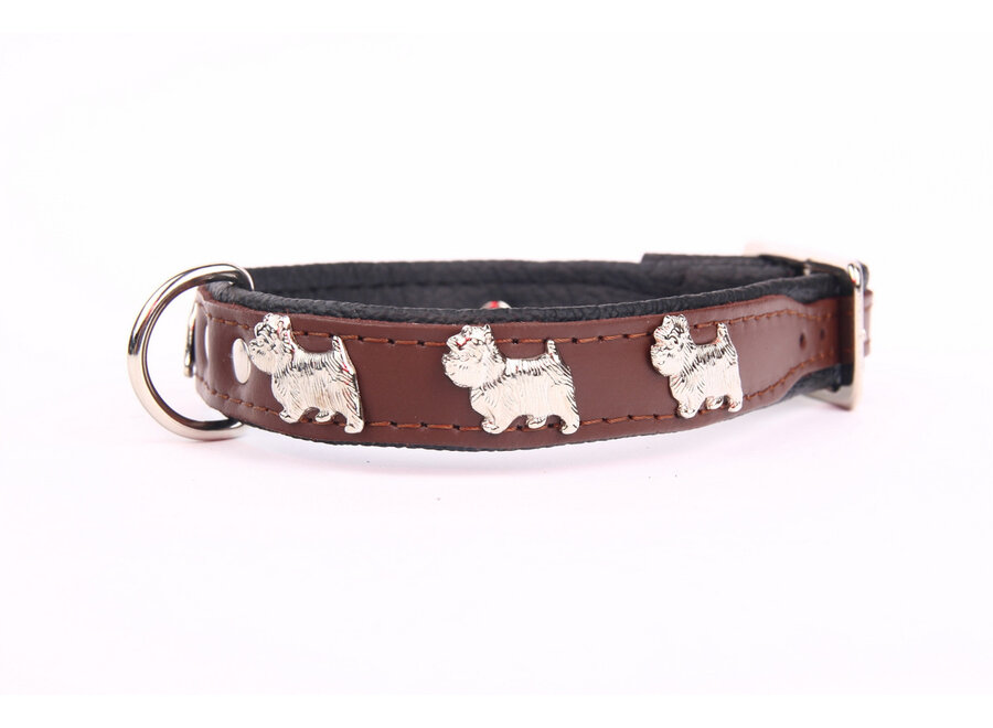 Collier en cuir Westie