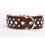 Collier en cuir avec cristaux