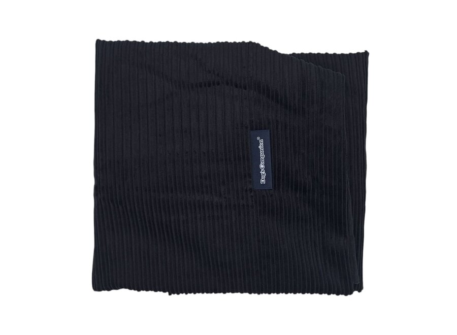 Housse supplémentaire noir double velours côtelé superlarge