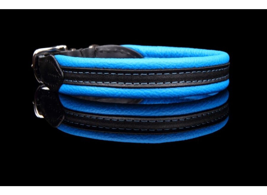Handmade collier de chien en cuir soft / duo