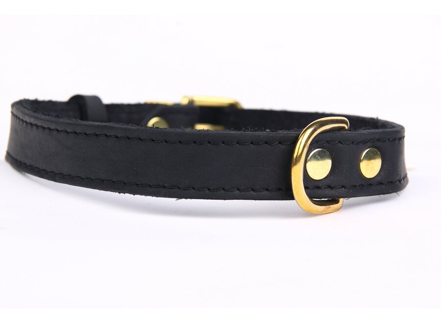 Collier en cuir réglable en or exclusif