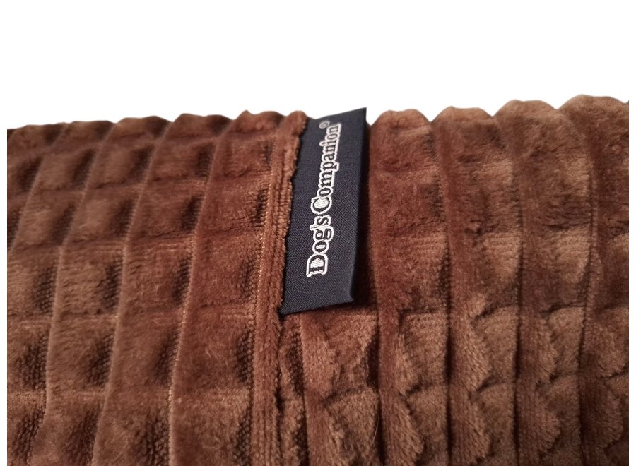 Lit pour chien little square soft brown medium