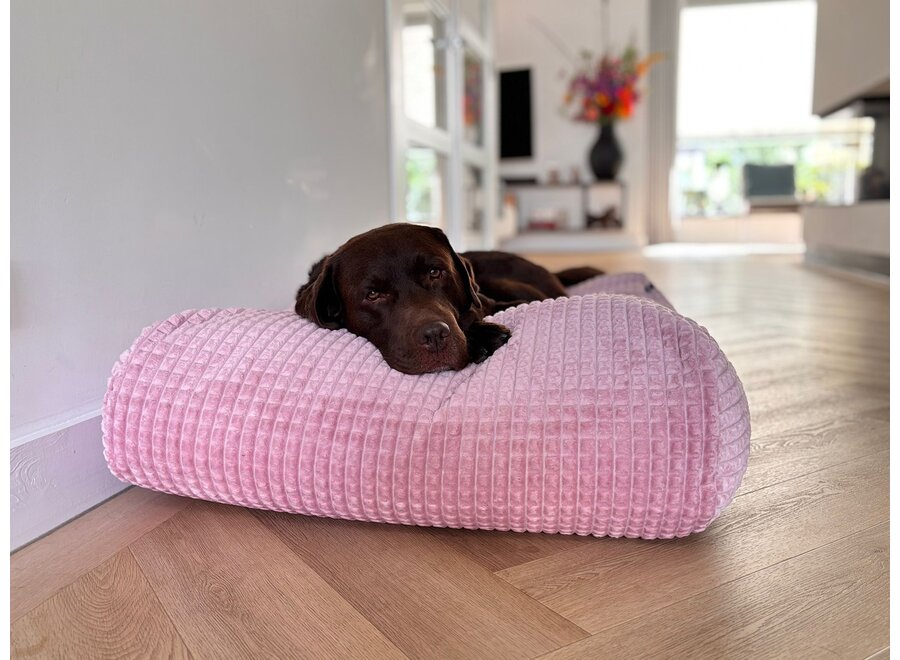 Lit pour chien little square soft pink medium