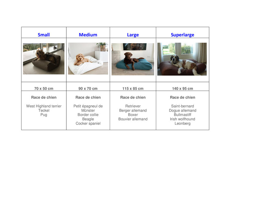 Lit pour chien Manhattan chameau large