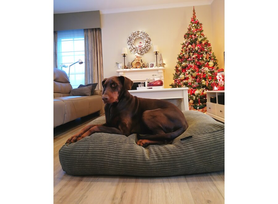 Lit pour chien olive giant velours côtelé medium