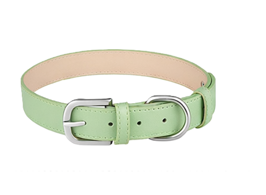 Collier pour chien en cuir PU réglable | élégant, durable et confortable