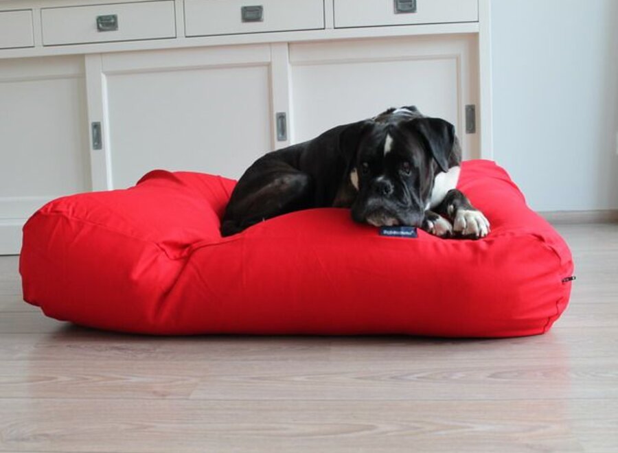 Lit pour chien rouge medium