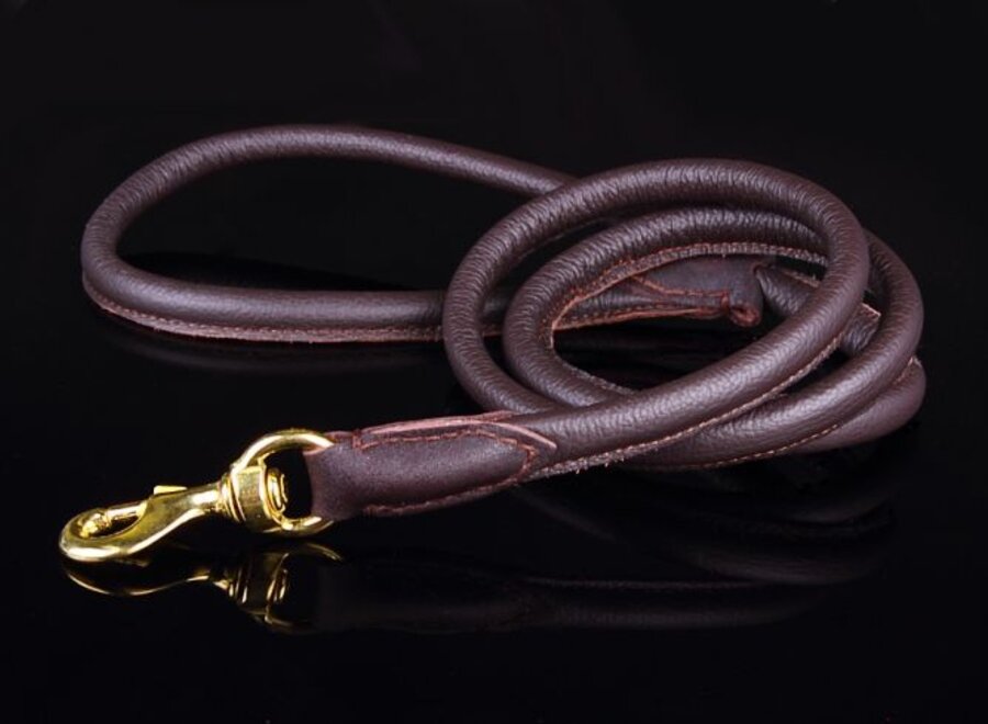 Leather round leashes