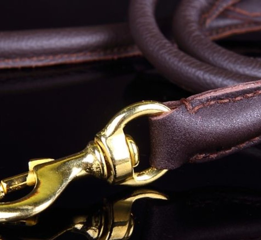 Leather round leashes