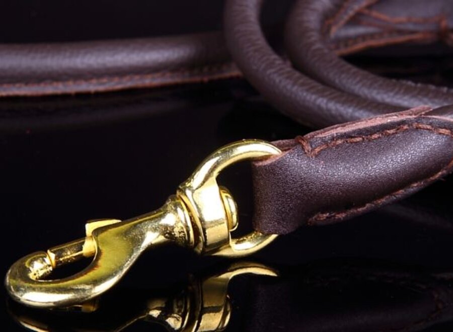 Leather round leashes